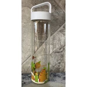 Starbucks Orlando Tall Glass Bottle W Lid You Are Here Collection Tumbler Cold